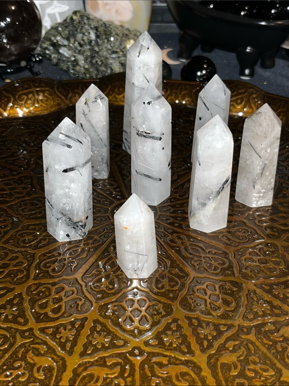 Tourmaline in Quartz mini tower